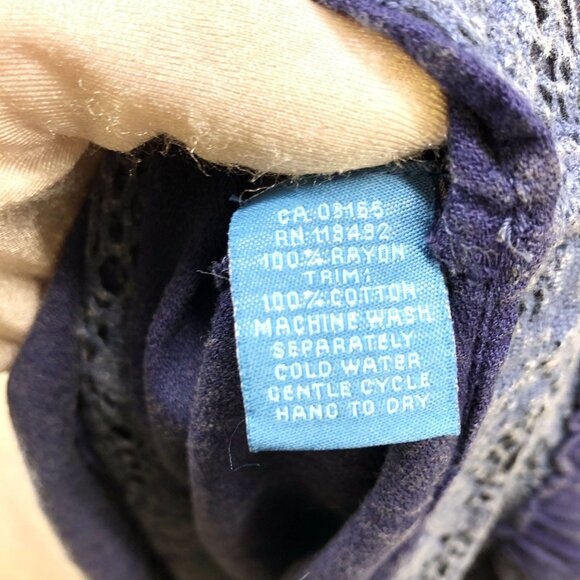 NWT April Cornell Maxi Dress XL Sunwashed Navy Agatha Long Sleeve Blue Rayon - Picture 13 of 13